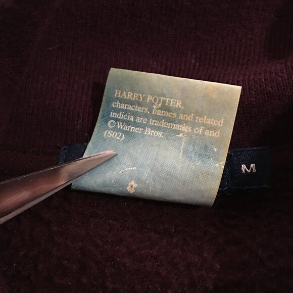 Harry Potter Gryffindor Zip Up Fleece Jacket Patch Logo Bossini Medium - Picture 5 of 9